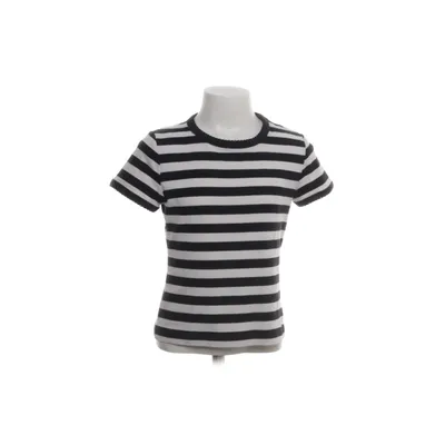 T-shirt (Wit, Zwart) van Ü by KappAhl Katoen, Elastaan