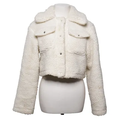 Jacket (White) from Linn Ahlborg x NA-KD Faux fur, Polyester