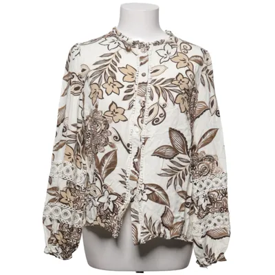 Blouse (Blanc, Marron, Beige) de In April 1986 Viscose