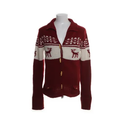 Cardigan (Rood, Meerkleurig) van Abercrombie & Fitch Katoen, Wol