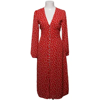 Skjortekjole (Rød, Hvid) fra Adoore Polyester