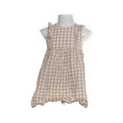 Klänning (Beige, Vit) från H&M Bomull