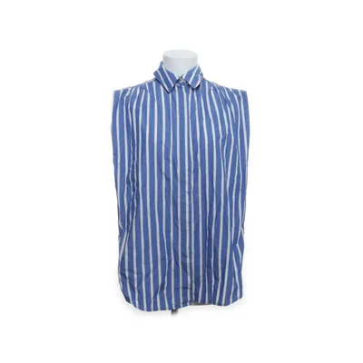 Top (Blauw, Wit) van Mango Katoen