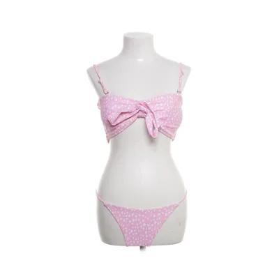 Bikini (Vit, Rosa) från Zaful Polyester, Elastan