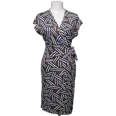 Wikkeljurk (Blauw, Bruin, Wit) van Diane von Furstenberg Zijde