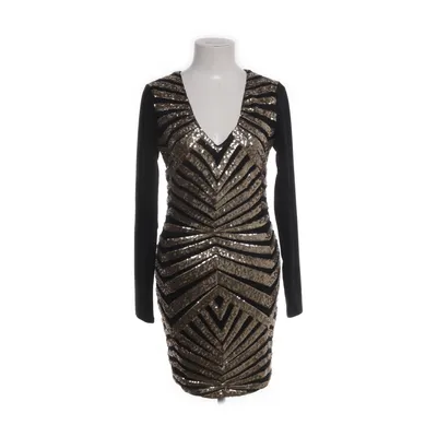 Cocktailklänning (Guldfärgad, Svart) från Bubbleroom Elastan, Polyester, Viskos