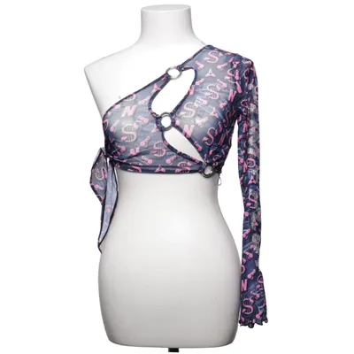 Crop top (Blå, Rosa) från Namilia Elastan, Polyester