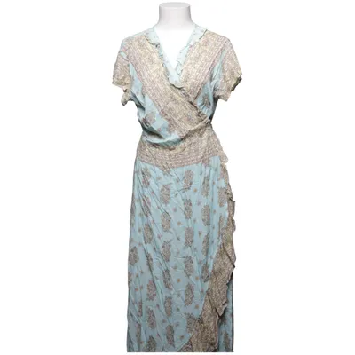 Wikkeljurk (Blauw, Beige, Bruin) van Bindi Viscose