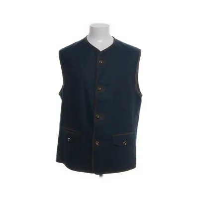 Suit vest (Blue) from Julius Lang Acetate, Linen