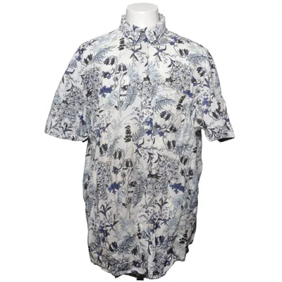 Chemise à manches courtes (Blanc, Bleu, Multicolore) de Dressmann Coton, Lin