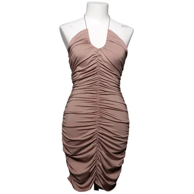 Halterneck-kjole (Beige) fra Parisian Elastan, Polyester