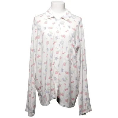 Pyjama shirt (Wit, Meerkleurig) van Djerf Avenue Elastaan, Lyocell