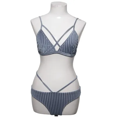 Bikini (Blå) från Cupshe Elastan, Polyester