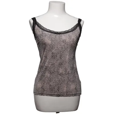 Tanktop (Beige, Zwart) van Trofé Elastaan, Polyamide