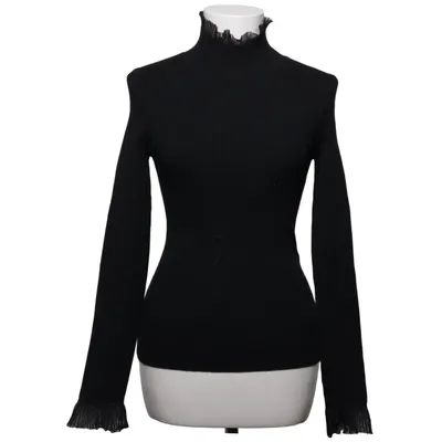 Rollkragenpullover (Schwarz) von La Maille Sézane Baumwolle, Elasthan, Merinowolle, Polyamid, Polyester, Viskose