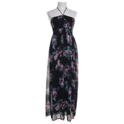 Maxi jurk (Zwart, Meerkleurig) van Jean Pascale Polyester