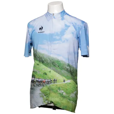 Fahrradtrikot (Blau, Grün, Mehrfarbig) von Le Coq Sportif Elasthan, Polyester