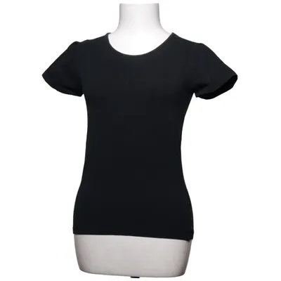 T-shirt (Black) from Mikado Cotton, Elastane