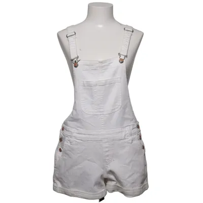 Dungaree shorts (White) from Old Navy Cotton, Elastane, Polyester