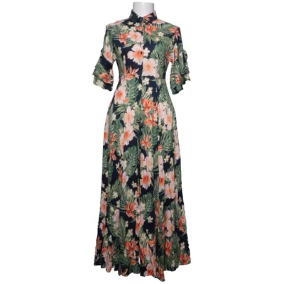 Robe chemise (Bleu, Multicolore) de Zara Basic Viscose