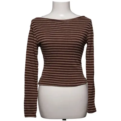 Långärmad t-shirt (Brun, Beige) från Shein Akryl, Elastan, Polyester, Viskos