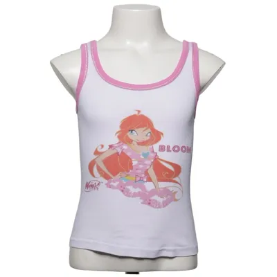 Tank Top (White, Pink, Multicolored) from Winx club Cotton