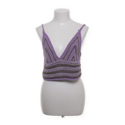 Crop top (Purple, Brown, Multicolored) from Urban Outfitters Cotton, Polyester