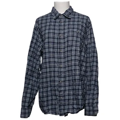Chemise en flanelle (Bleu, Blanc) de DNMD Coton