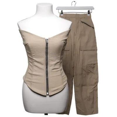Set (Beige) from Zara Cotton, Elastane, Linen