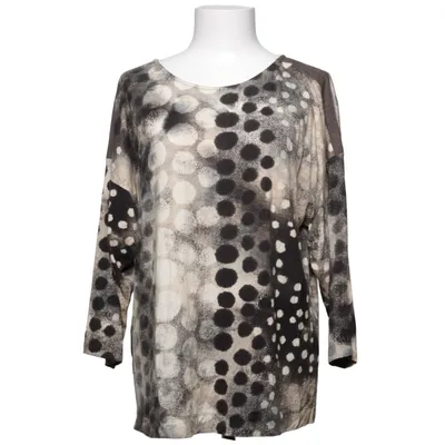 Haut (Noir, Beige) de Elton Élasthane, Polyester, Viscose