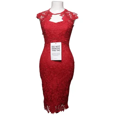 Robe de cocktail (Rouge) de Sistaglam Élasthane, Polyester