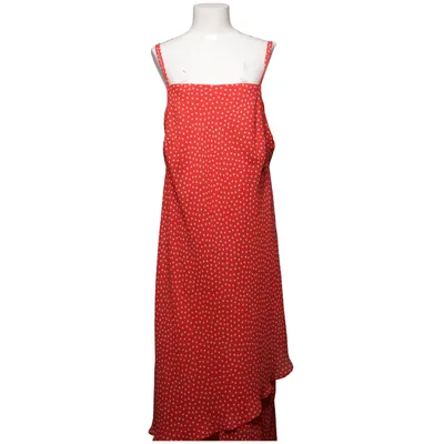 Maxi jurk (Rood, Wit) van Almia
