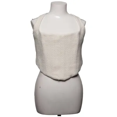 Crop top (White) from Oh Polly Elastane, Polyester, Viscose, Wool