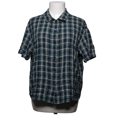 Korte mouwen shirt (Blauw, Groen) van Uniqlo Katoen, Viscose