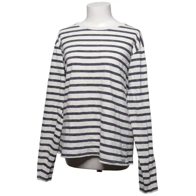 Langærmet t-shirt (Hvid, Blå) fra MTWTFSS WEEKDAY Bomuld