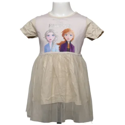 Klänning (Beige) från Disney Frozen Bomull, Polyester