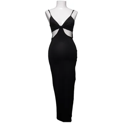 Maxikleid (Schwarz) von PrettyLittleThing Elasthan, Polyester