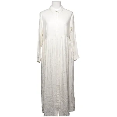 Shirt dress (White) from Khaadi Metallic fiber, Polyester, Viscose