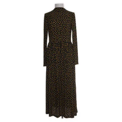 Maxikjole (Sort, Gul) fra Pieces Elastan, Polyester