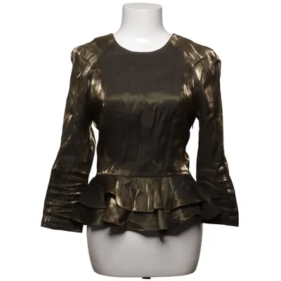 Peplum top (Goud) van The Local Firm Polyamide, Viscose