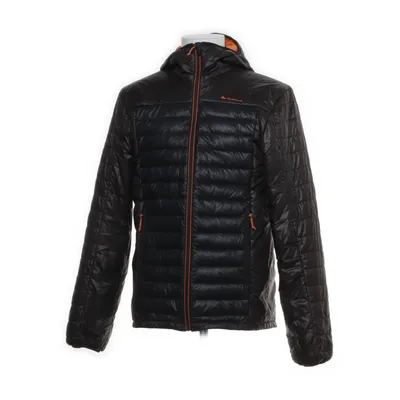 Daunenjacke (Schwarz, Orange) von Quechua Daune, Feder, Polyamid, Polyester