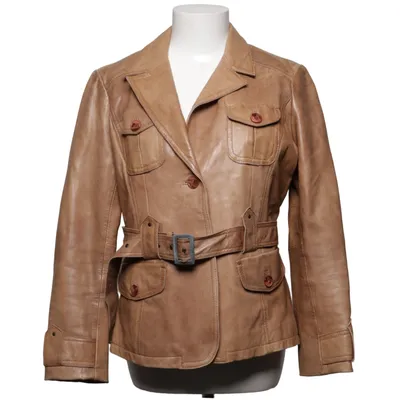 Veste en cuir (Marron) de Jake*s Cuir