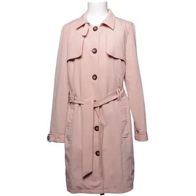 Trenchcoat (Pink) fra Pep Polyester, Viscose