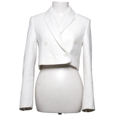 Blazer (White) from Zara Cotton, Polyester