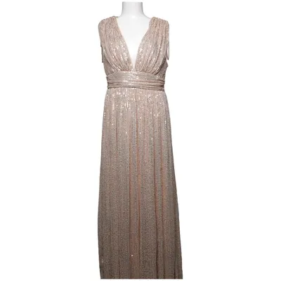 Aftonklänning (Beige) från Faeriesty Elastan, Polyester