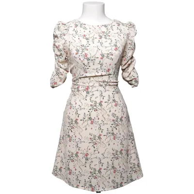Jurk (Beige, Meerkleurig) van Amisu Elastaan, Polyester