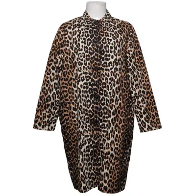 Frakke (Brun, Sort, Beige) fra Ganni Bomuld, Polyester