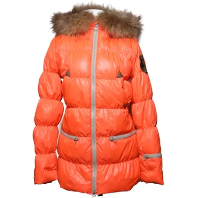 Dunjacka (Orange) från Eleven Elfs Dun, Fjädrar, Päls, Polyester