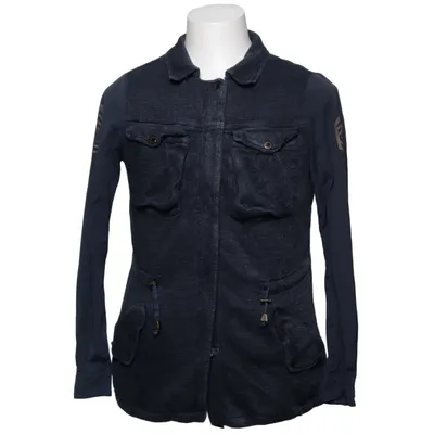 Safarijacke (Blau) von Project Foce Singleseason Baumwolle, Elasthan, Leinen