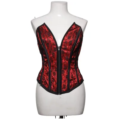 Korset (Rood, Zwart) Katoen, Viscose